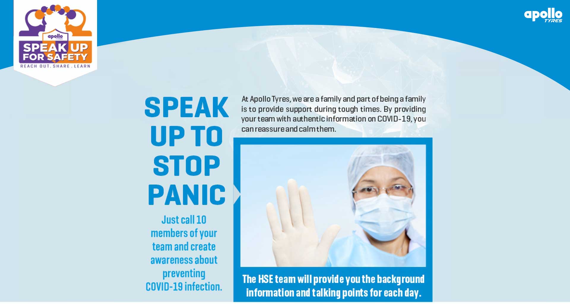 speak up to stop panic
